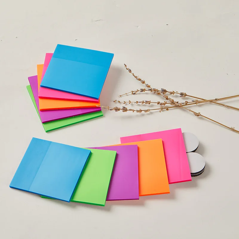 Colorful transparent PET sticky notes, notepads, creative stickers, index stickers
