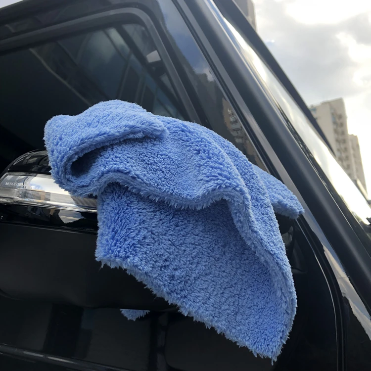 Edgeless Coral Fleece plush Towels High Absorptive Capacity Soft Drying towel long piles polishing waxing cloth