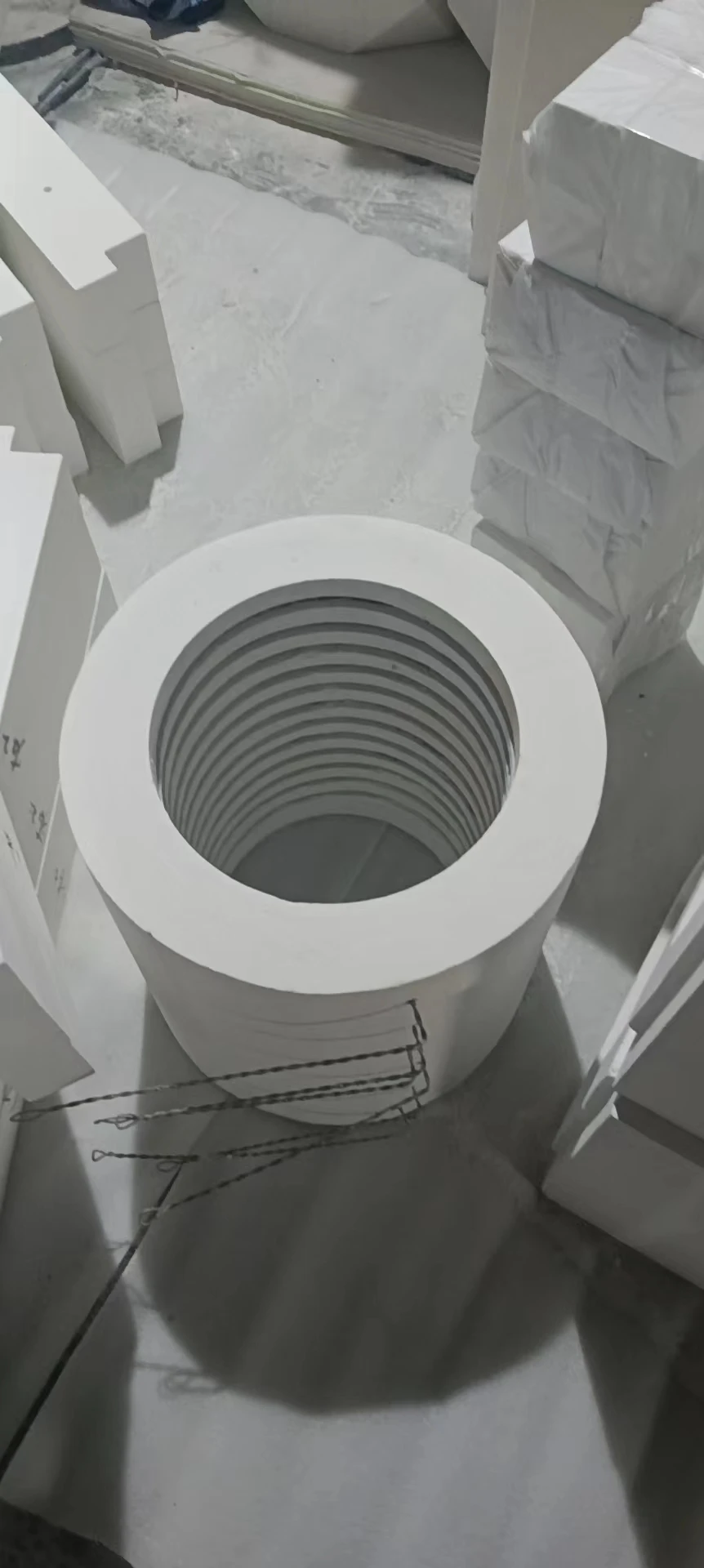 HT cylinder alumina ceramic fiber heating module heater for oven furnace