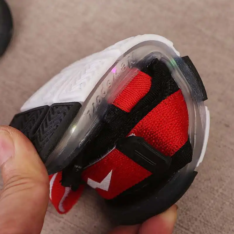 Boys Summer Beach Sandals Kid Fashion Breathable Sports LED Sandals Shoes