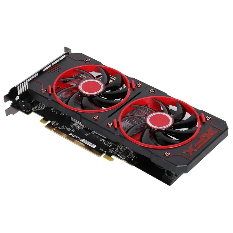 XFX видеокарта RX 560 4GB 128Bit GDDR5 RX 560D графических адаптеров для AMD RX 500 серии VGA карты RX560 470 570 460 580 480 б/у