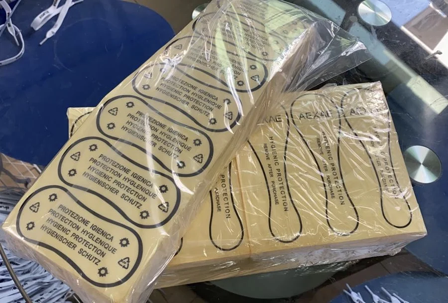 Hygienic sticker bulk