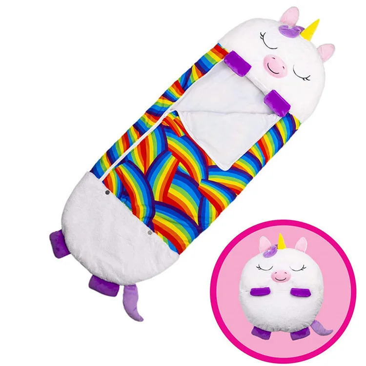 Lower price Lovely Plush Unicorn Children Sleeping Bag Pillow Sleep Sacks happy napper hot seller children hold pillow