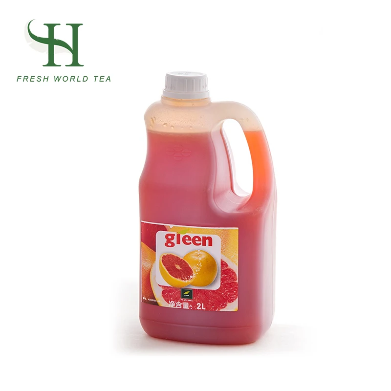 New flavoring beverage product concentrated syrup large bottle red grapefruit juice