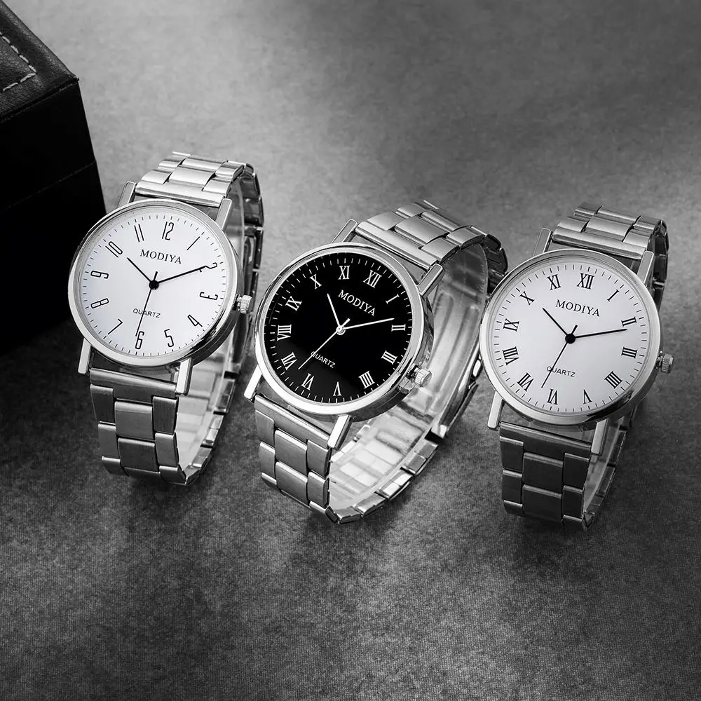 Wholesale Fashion Simple Design Stainless Steel Business Male Quartz Watches Men Luxury Reloj Hombre Alloy Wrist Watches For Man