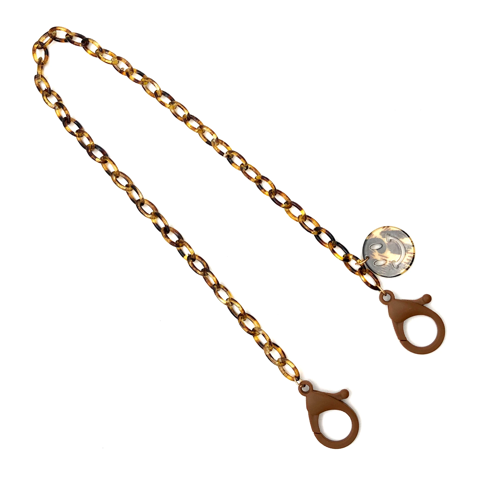 Лидер продаж, портативный модный простой акриловый шнур с цепочкой для детской маски для лица