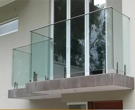 Hot Selling Good Quality Classic Design Semi frameless modern durable aluminium glass terrace railing designs