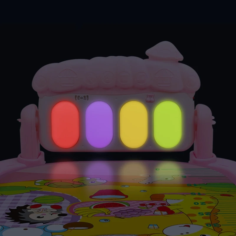 Piano Fitness Rack Mat Foldable Baby Floor Play Mats game blanket pedal piano early education toys