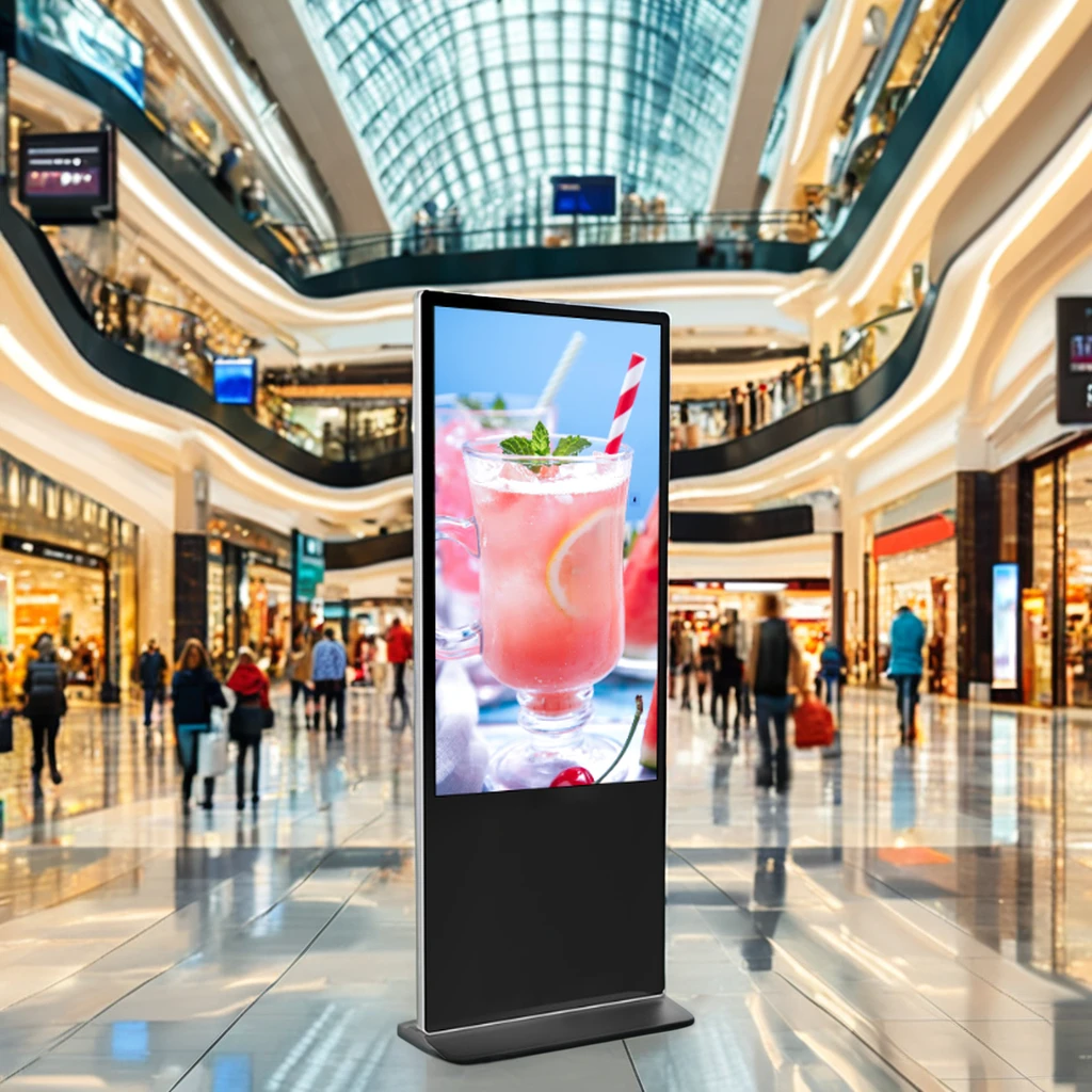 Teasung Android & windows system 32/49Inch Non Touch Totem Lcd Floor Standing digital signage screen Kiosk Advertising Player