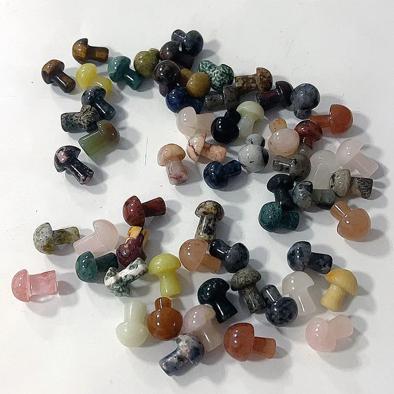 Natural Crystal Mushroom Mini Lovely Powder Crystal All Kinds Of Materials Mushroom