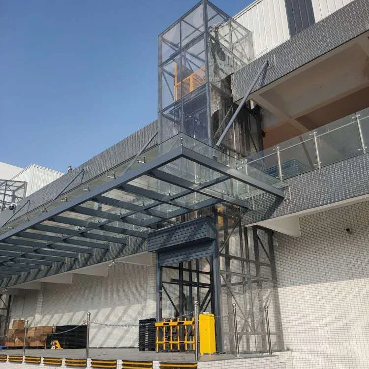 2ton Hydraulic cargo lift emway gem hydraulic freight cage lift elevator