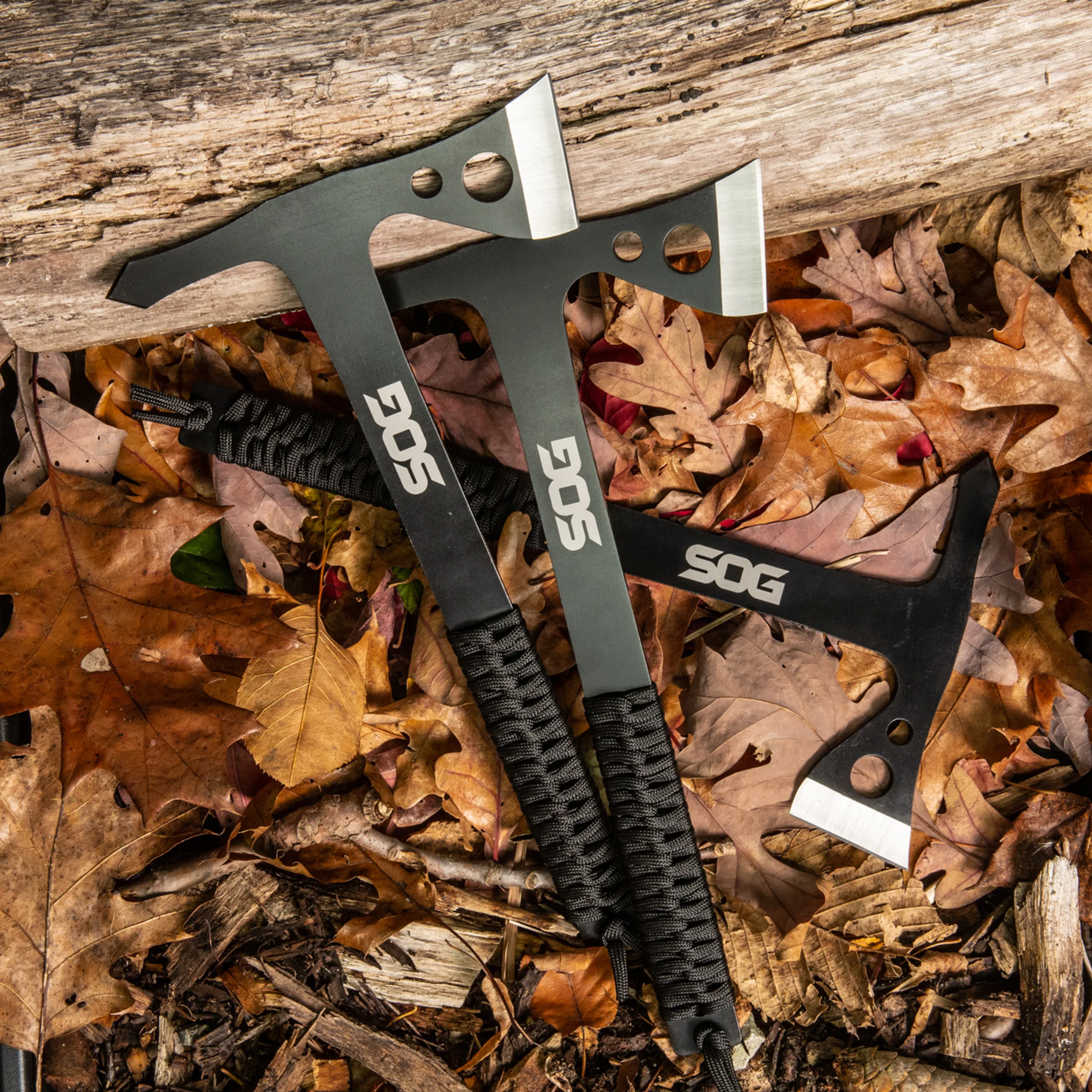 SOG Black Hawk топор три упаковки цельный стальной ястреб отличные резервные Полевые Инструменты вес 25 40 унций Паракорд обернутые ручки