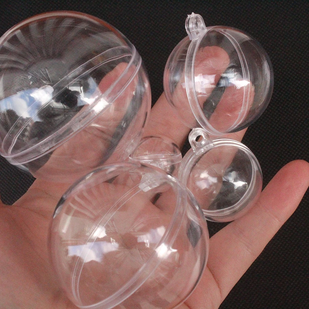 Transparent Hand Held Mousse Cake Ball Christmas Ball Packaged Christmas Mousse Ball Wrapped Transparent Box