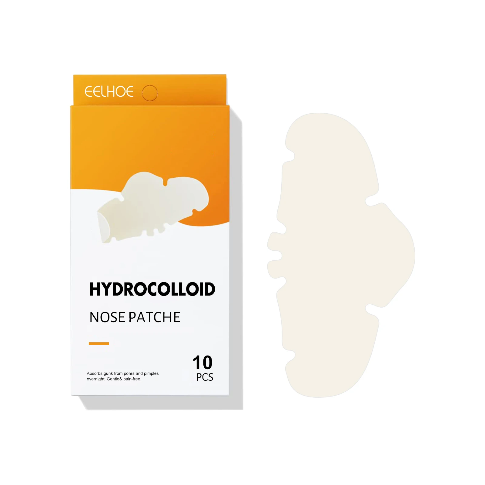Cosmetics Nose Pores Shrunk Congested Overnight Blackhead Forehead Nose And Chin Hydrocolloid Nose Strip Patch