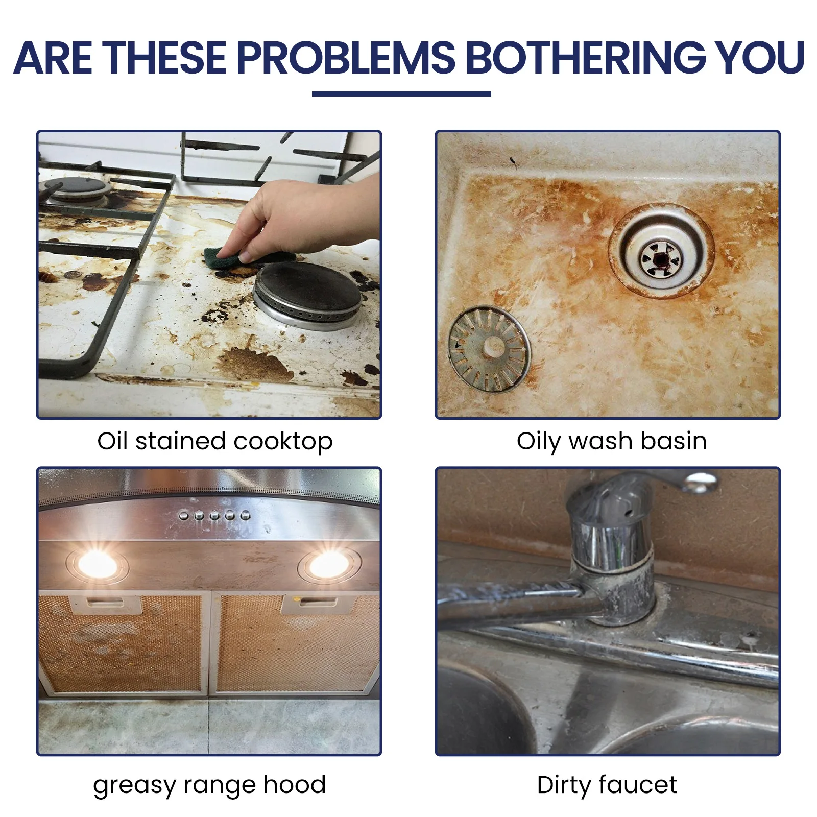 Jue-fish Effective Clean Cooking Oil Sustainable Oil Film Remove Easy to Use Oil Cleaning Powder for Kitchen Stainless Steel