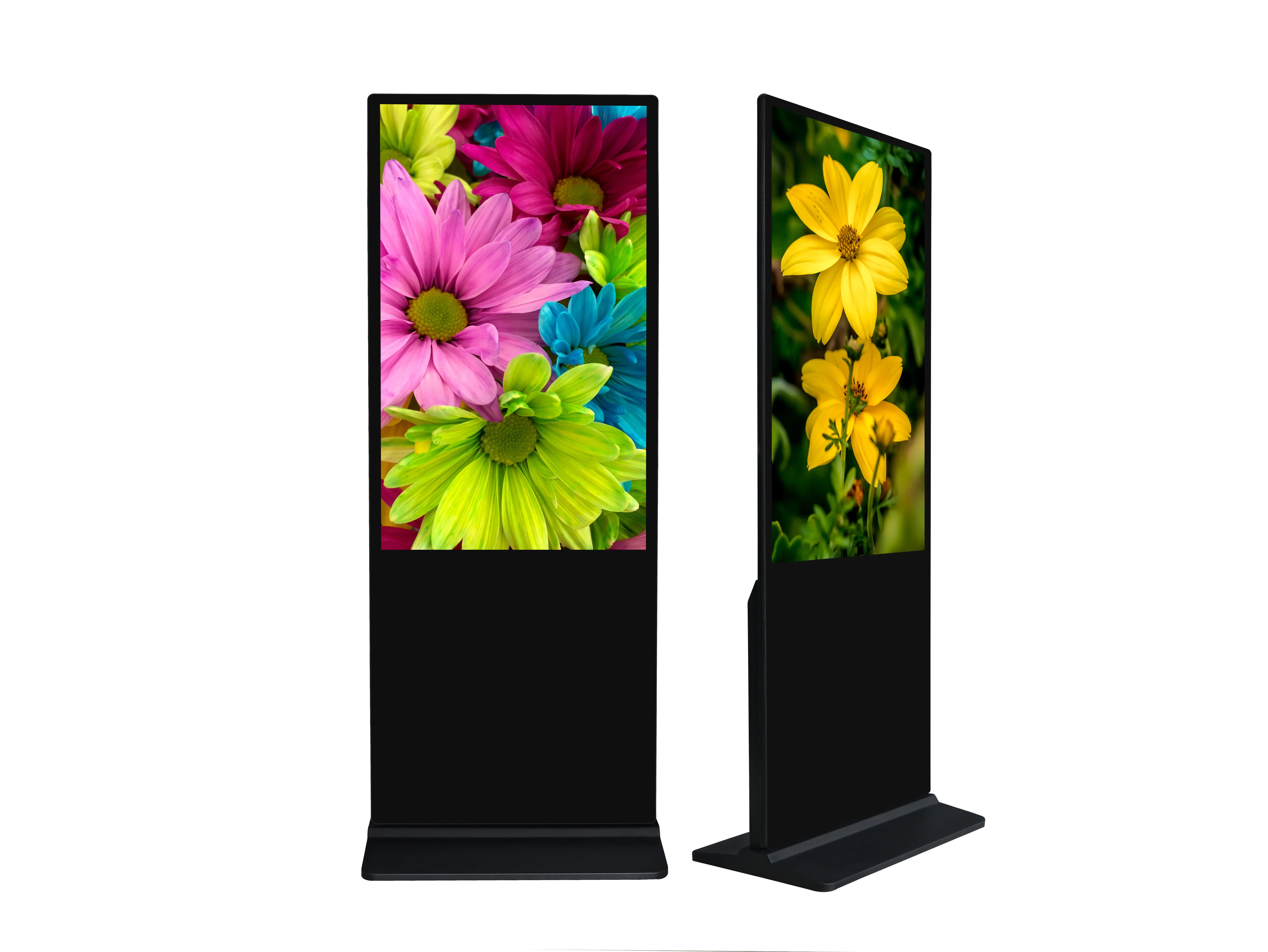 Floor Standing 32/43/49/55/65 Inch Lcd Advertising Player 4K Vertical Monitor Totem Touch Screen Kiosk Display Digital Signage