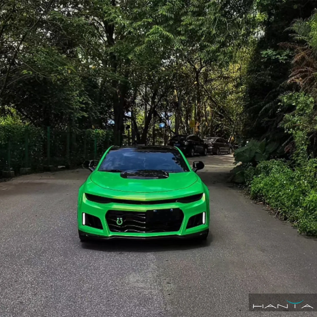 Good Quality 1.52*17 Meters Green Orange Blue Magic color Wrap Vinyl For Car
