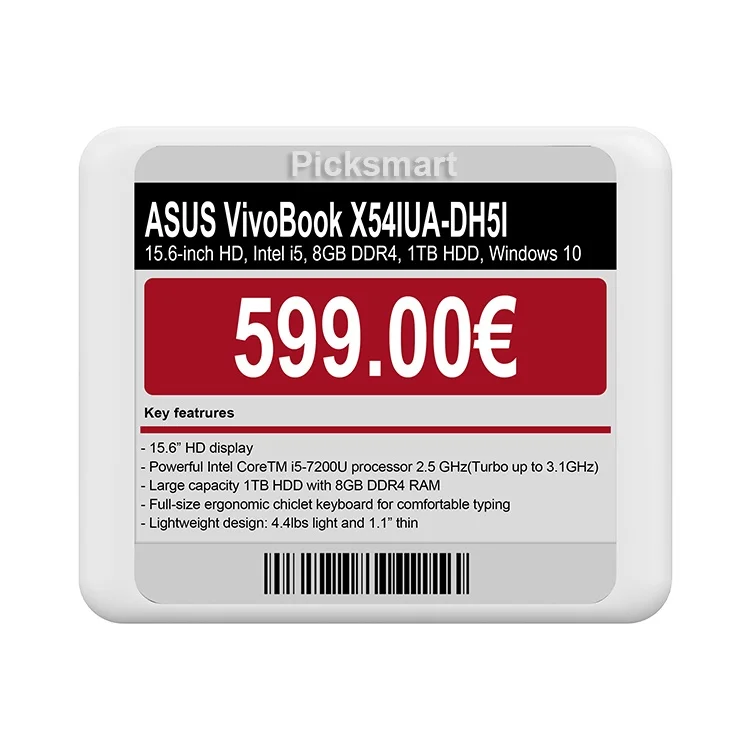 Hot Sale 42pcs 4.2 Inch Supermarket Digital Price tag ESL+1 base station equipment+1SDK Software