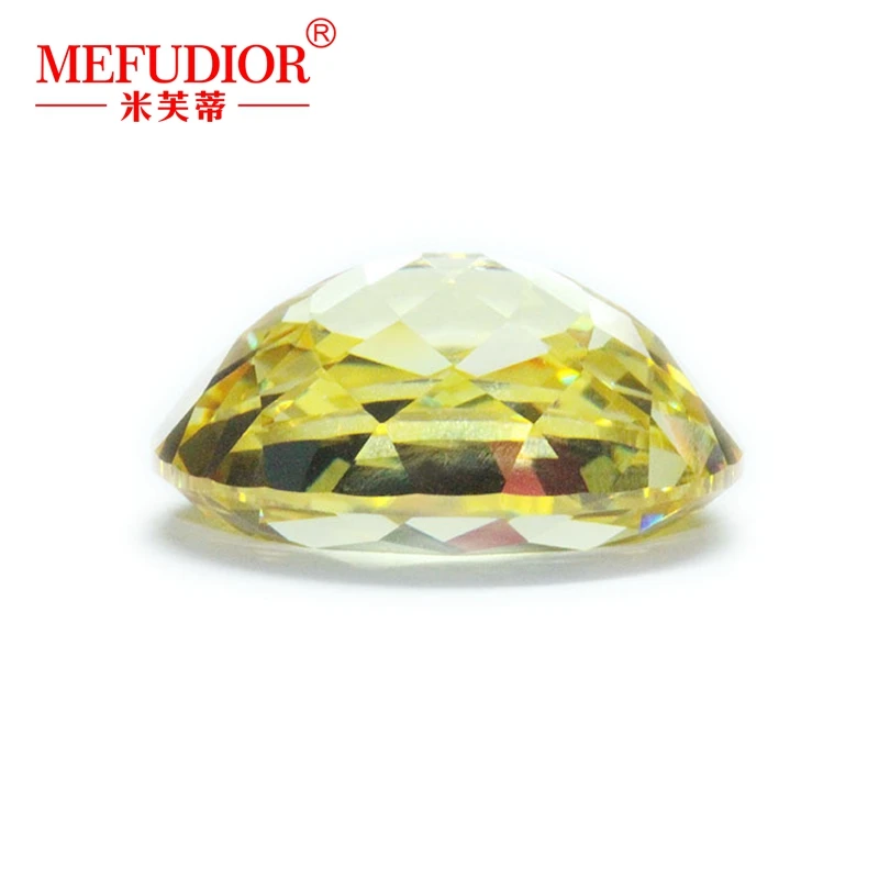 Synthetic Colored CZ Oval Machine Cut Cubic Zirconia Stones