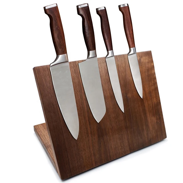 Home Kitchen Magnetic Knife Block Holder Magnetic Stands with Strong Enhanced Magnets Multifunctional Storage Knife Holder