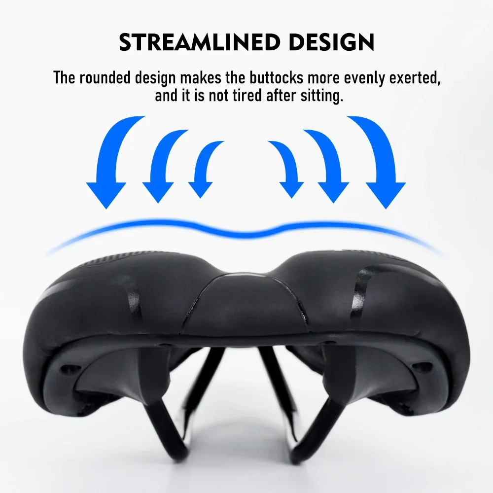 ThinkRider Bicycle Saddle MTB Mountain Road Bike Seat Hollow Gel Comfortable Cycling Cushion Exercise Bike Saddle