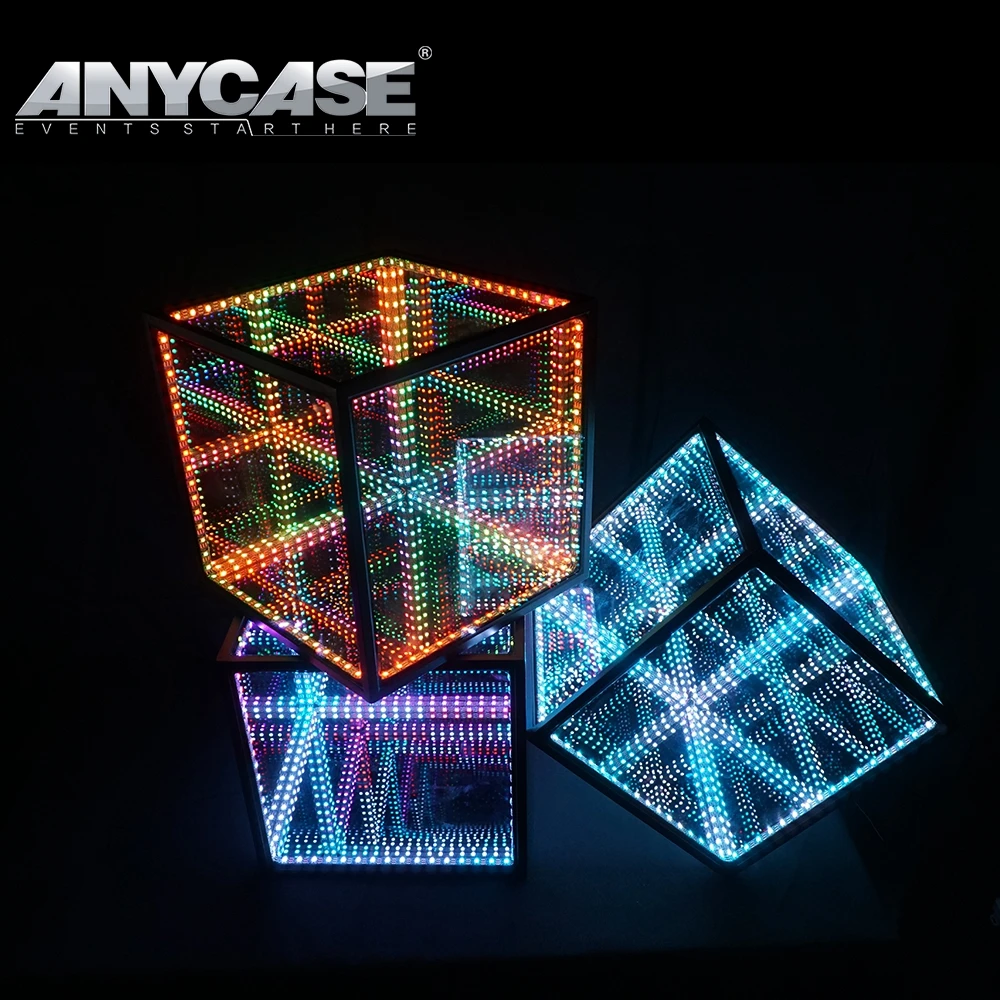 Discounting RGBW Battery Operate Garden decoration lights bedroom led hyper cube for weddings