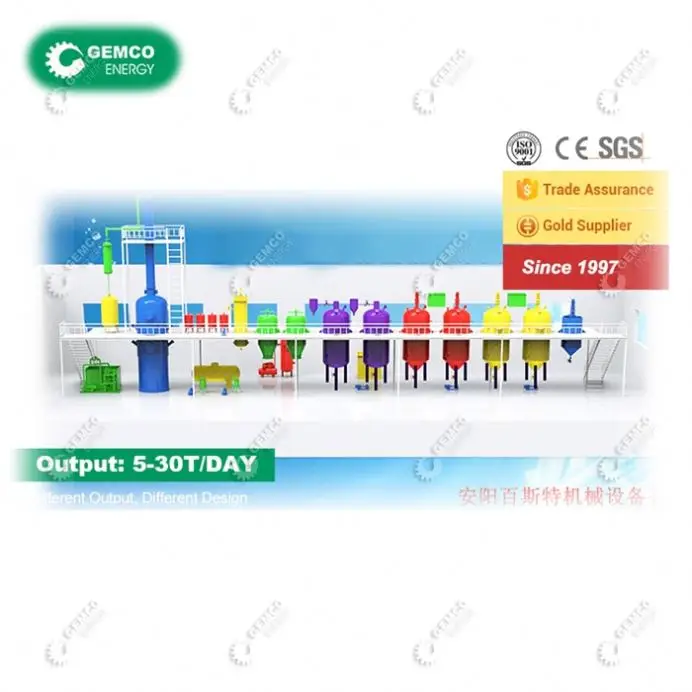 best price small scale palm oil refining machinery sunflower oil double refined machine re refining oil machine