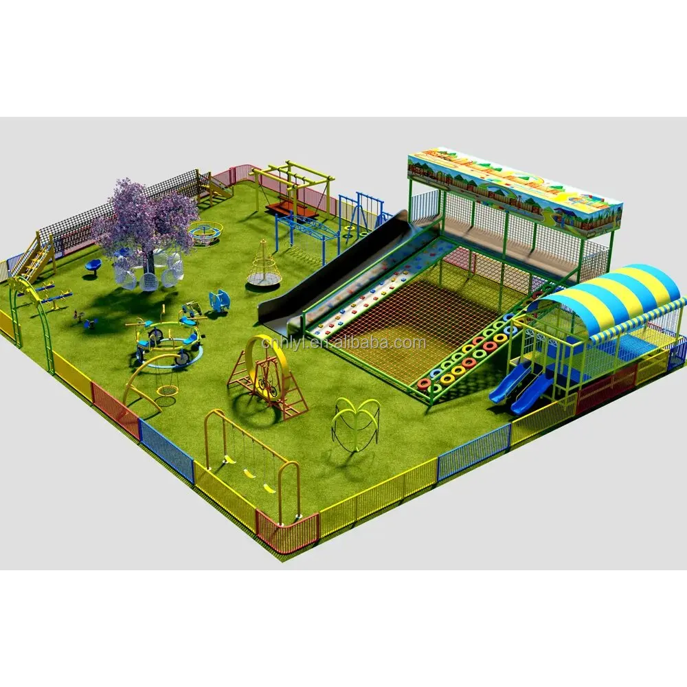 Outdoor Amusement Adventure Park Equipment For Kids and Adults