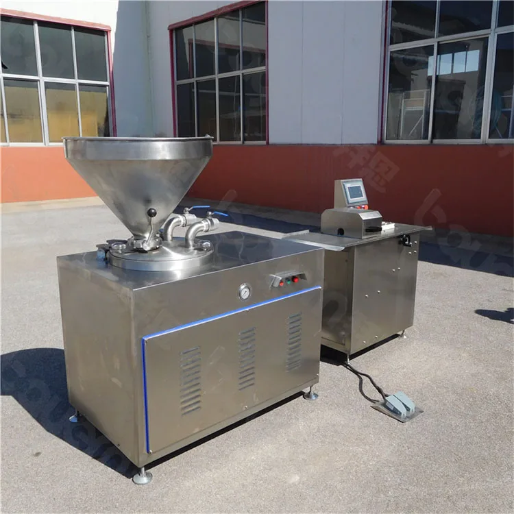 Hydraulic Industrial Sausage Stuffing Machine Sausage Maker Twister Making Machine Pork Chicken Vacuum Sausage Stuffer