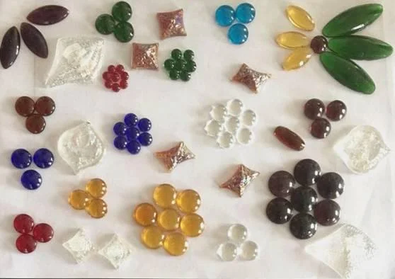 WANDIOR Wholesale 15mm 18mm Round Flat Decorative Stained Glass Beads For Lamp Work