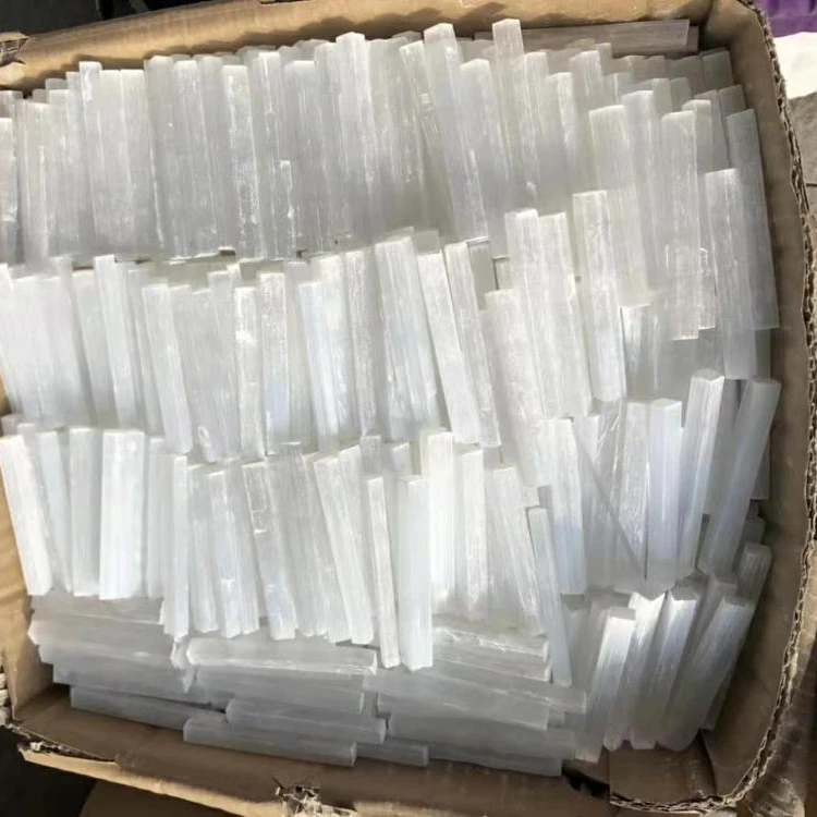 Wholesale Natural Selenite Reiki Stone Points Healing Raw White Gypsum Wand