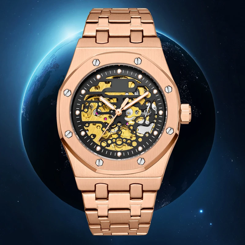 Luxury New Design Luminous Men Classic Custom Stainless Steel Seagull Mechanical Automatic WristWatch