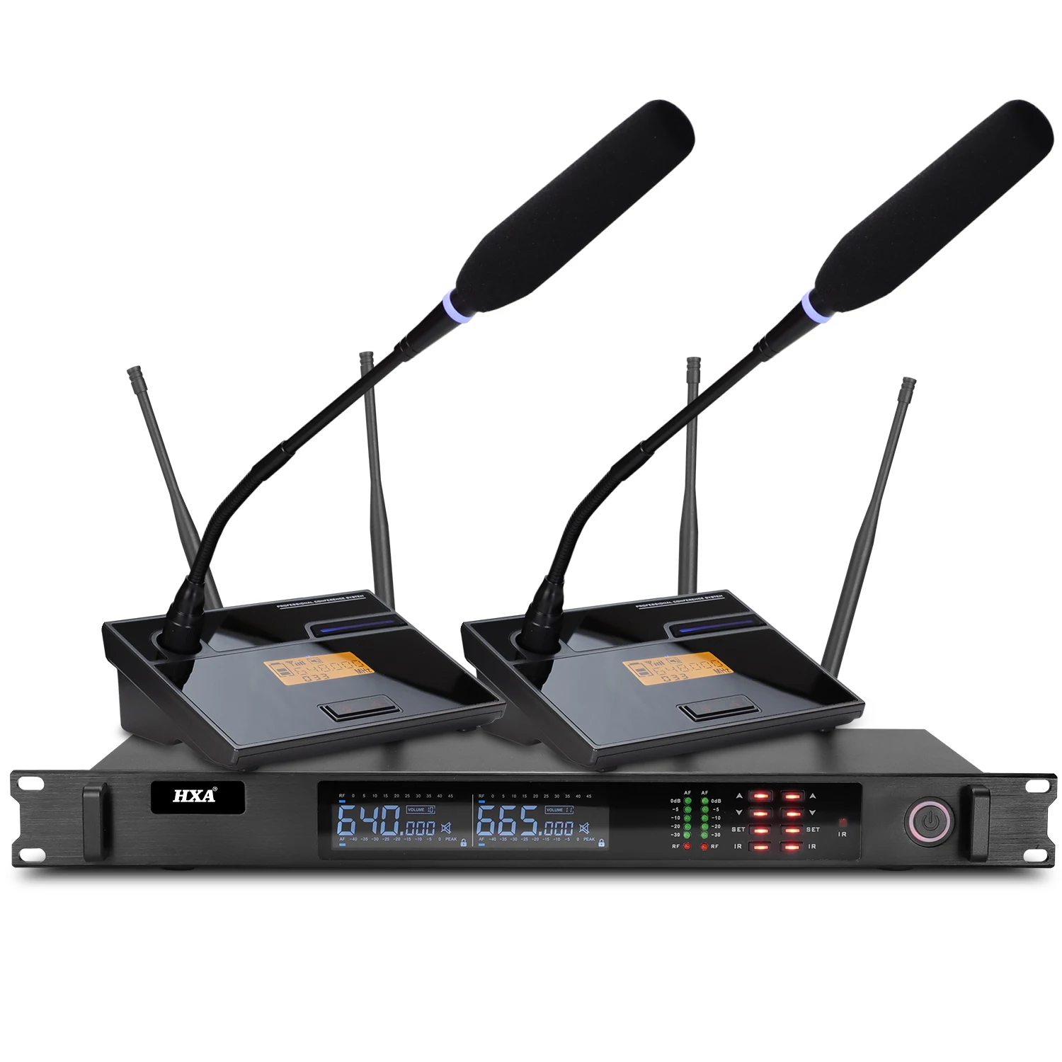 High Sensitive True Diversity conference room desktop gooseneck desktop Wireless Microphone UHF Wireless Microphone