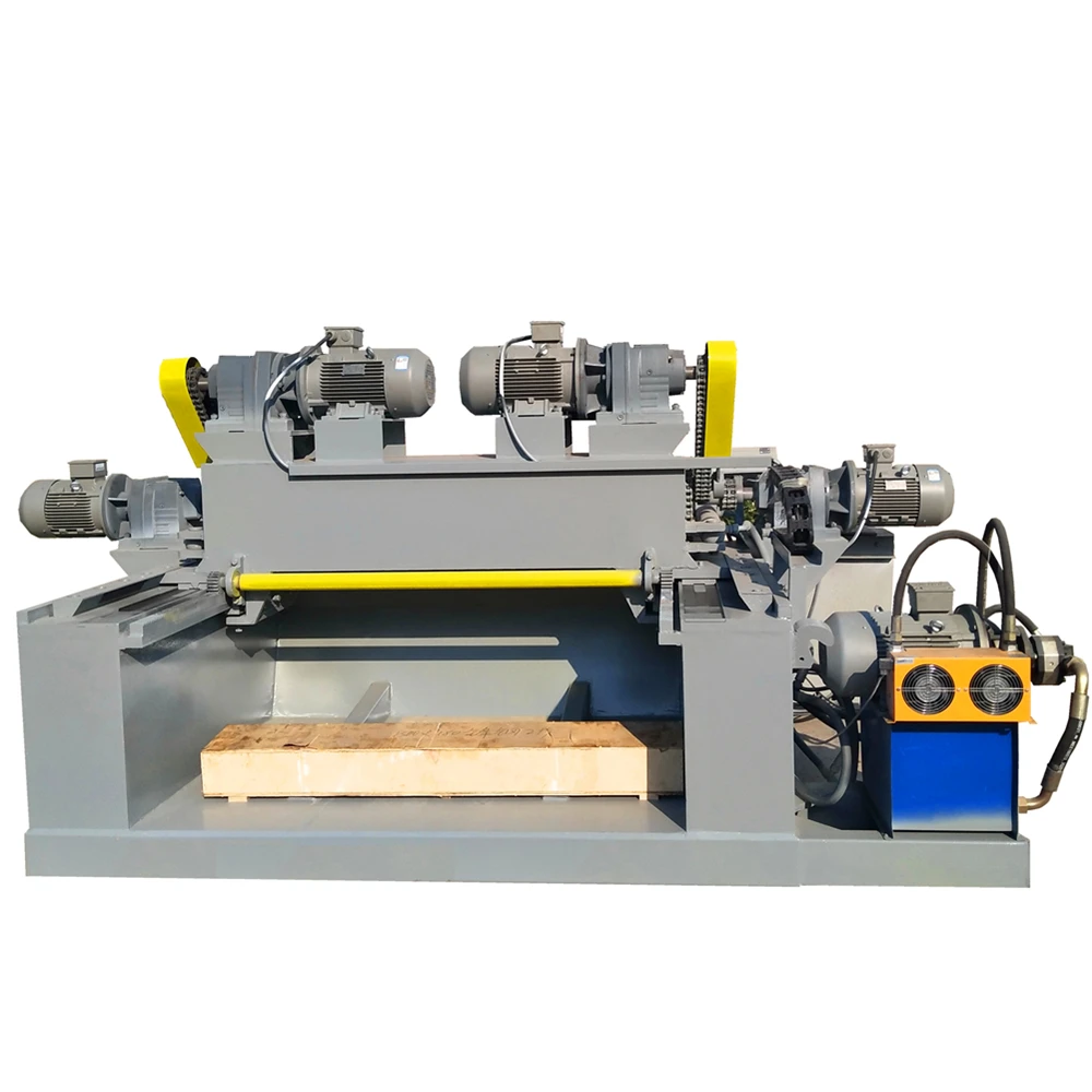 wood log debarking and rounding machine