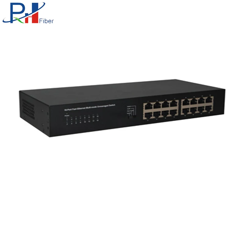 Factory Direct Sale 16 Port 100Mbps Multi-mode Network Switch Ethernet