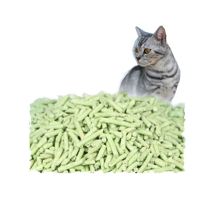 Manufacturer well made green tea tofu cat litter with scented