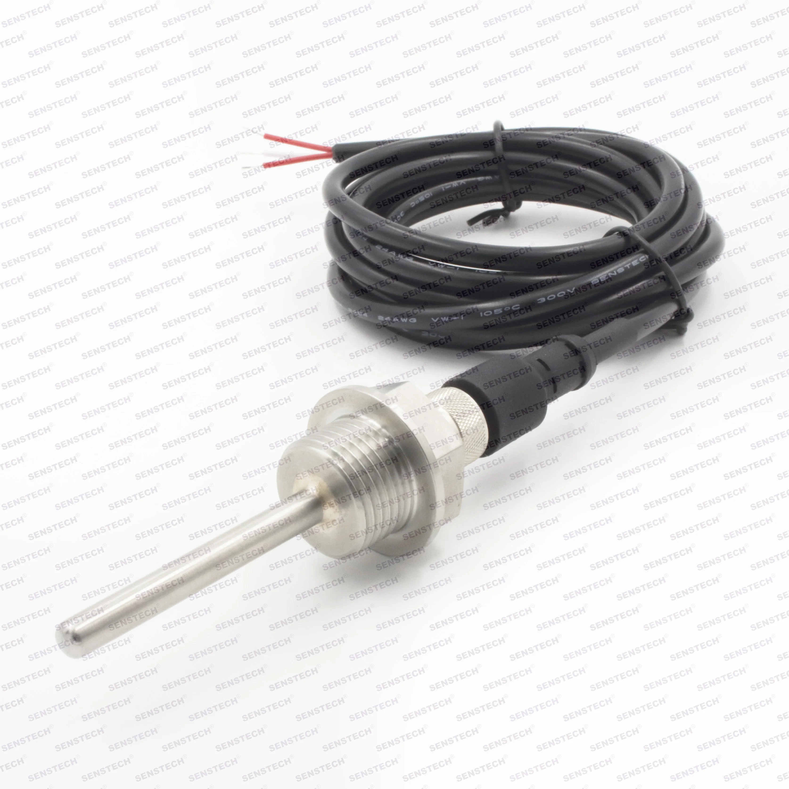 Корпус водонепроницаемых датчиков температуры RTD PT100 производство нержавеющей стали 5*50 мм черный Водонепроницаемый аналоговый датчик SST0013