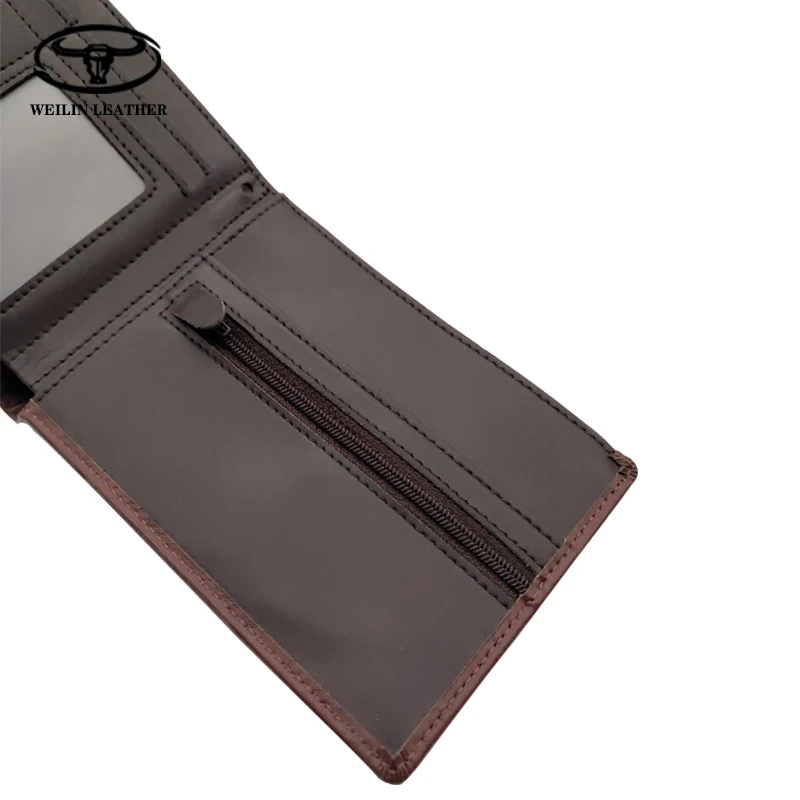 Оптовая продажа, высококачественные роскошные кошельки из натуральной кожи, мужской кошелек, деловой винтажный кошелек из воловьей кожи с индивидуальным принтом, Подарочный кошелек