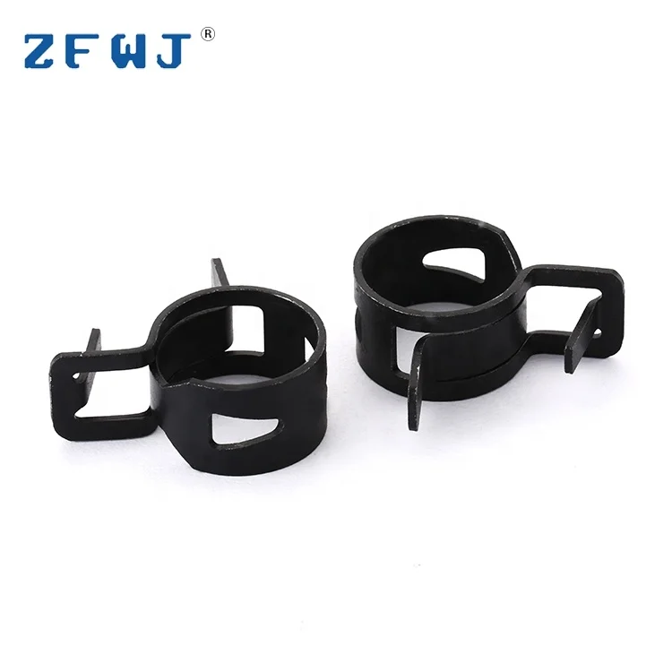 Adjustable small metal heat resistant spring band steel pipe clamps