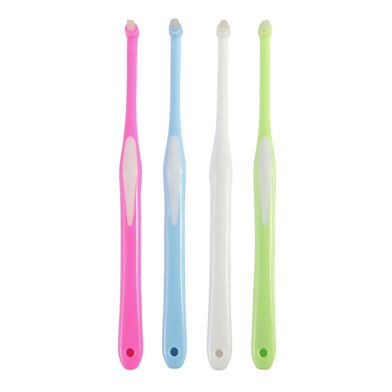 Wholesale Colorful Tooth Brush Orthodontic Single Tuft Toothbrush