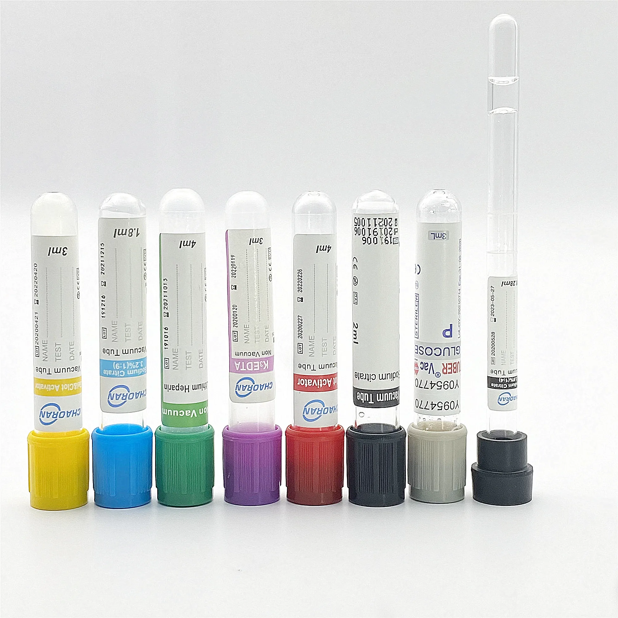 Disposable Vacutainer tubes Red Top Clot Activator Tube 2ml 3ml 4ml 6ml Clot Tube CE OEM