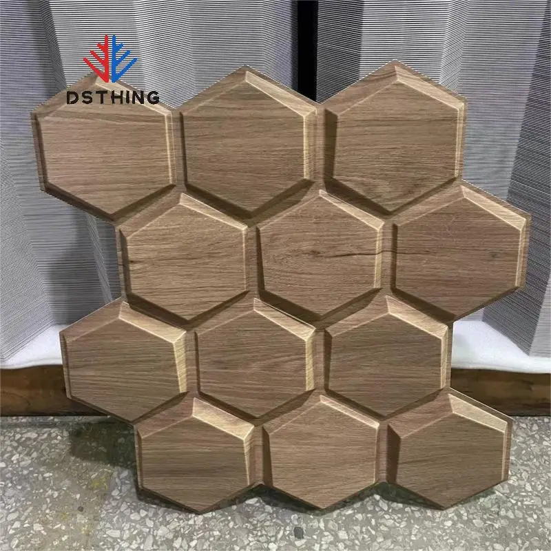 Art 3d Textures 3D Wall Panels Hexagon Design Pack of 12 Tiles indoor decoration self adhesive diy wall panel