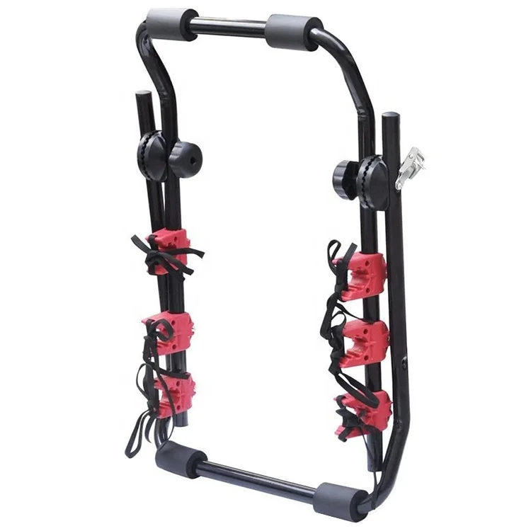 Foldable portable car 3 bicycle carrier rear rack Steel Carrier Bicycles Car Trunk Mountain Bike Car Bicycle Rack