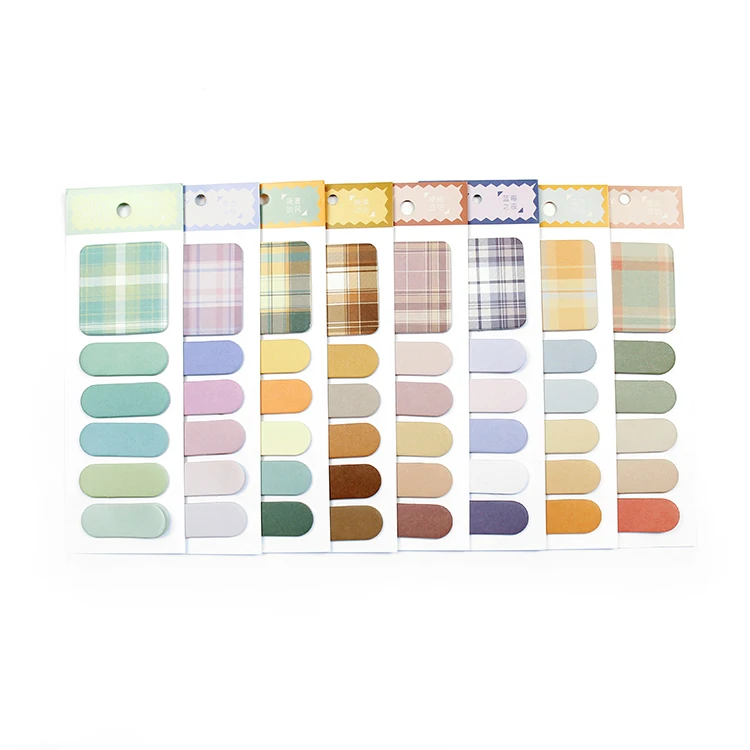 OEM colorful printed different shapes cheap self adhesive custom sticky note set