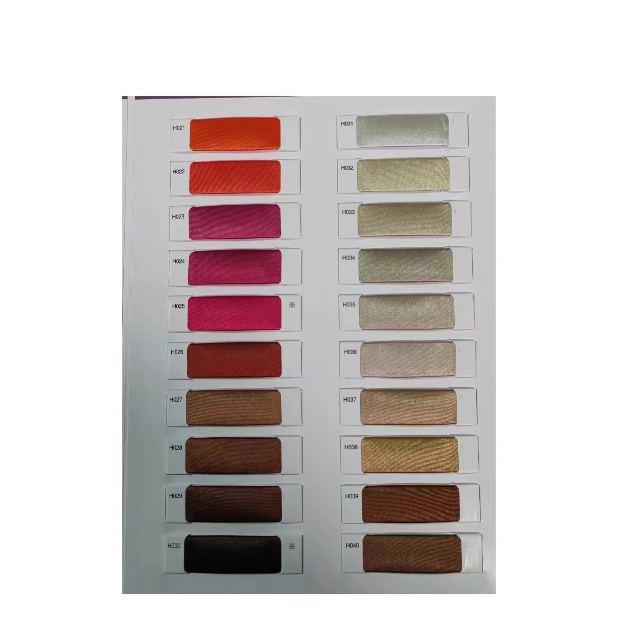 Glossy Twist Stretch digital print  Satin120+ colors sample book