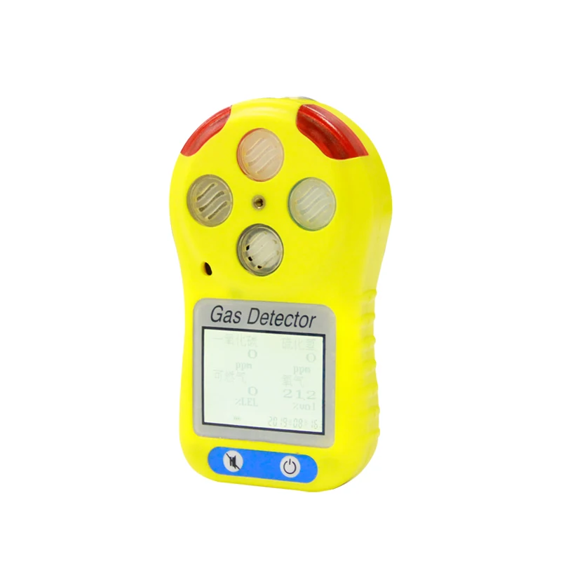 Portable Hydrogen Ammonia Methane No2 Ph3 O2 Co H2S 4 Multi Gas Monitor Meter Tester Measurement Analyzer Detector