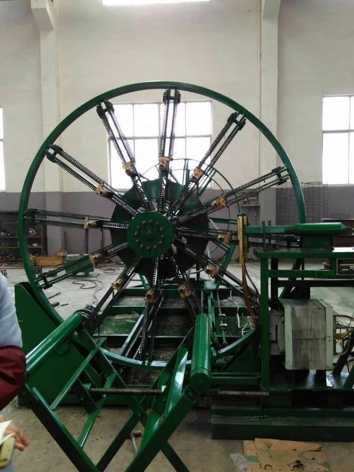 Full automatic steel frame hob- welding machine is used for cement pipe work