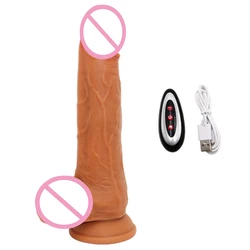 Female Masturbation Devices Adult Penis Multiple Vibrating Modes Automatic Thrusting Dildo