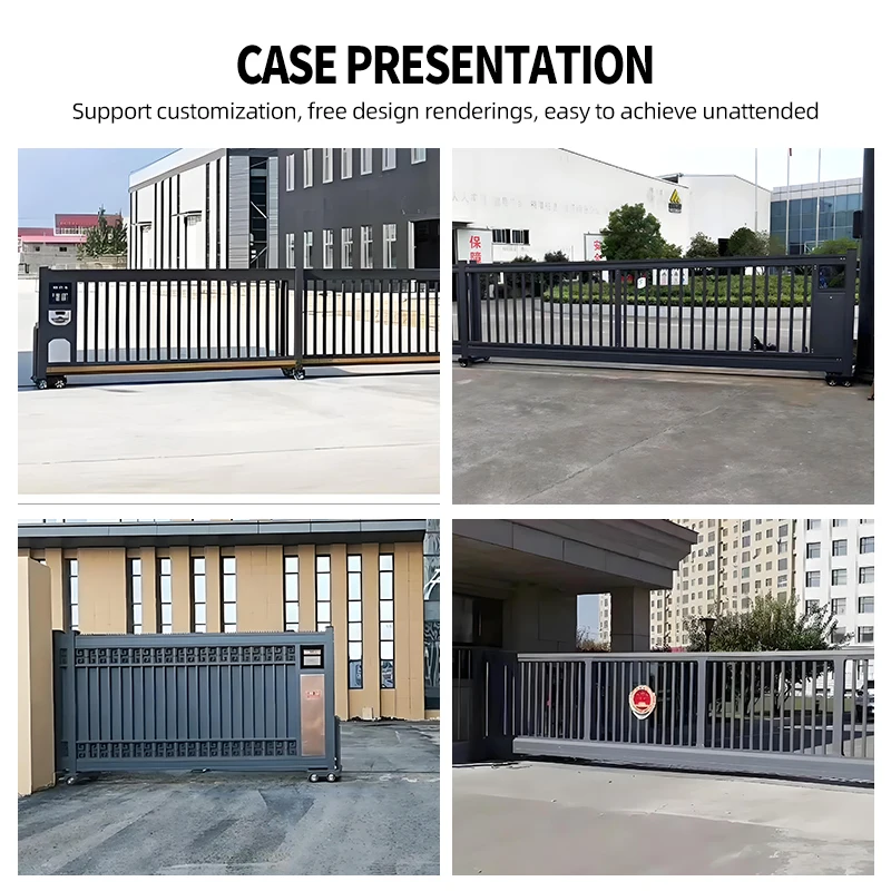 SWS Customized Security Main Entry Automatic Sliding Gate Automatic Car Access Telescopic Sliding Gate