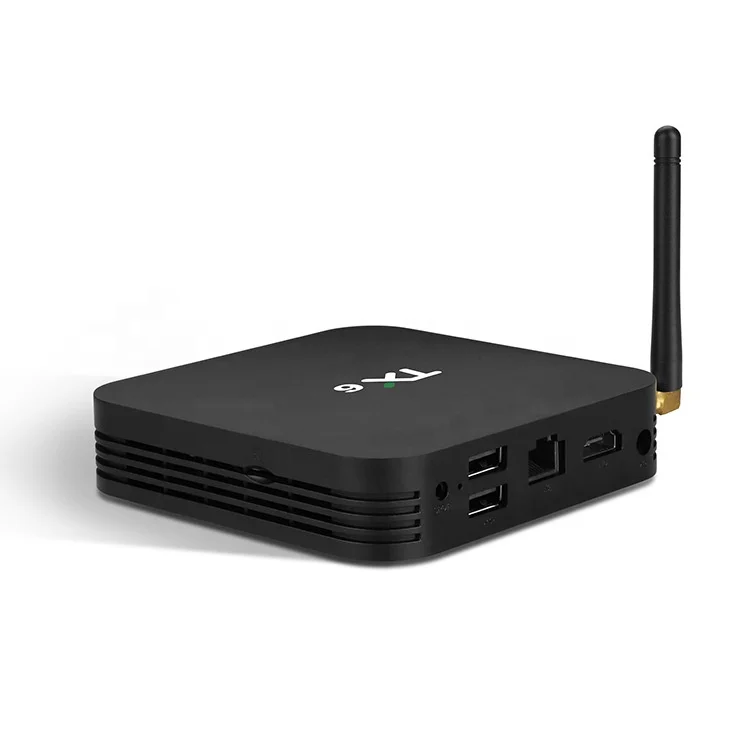 
Factory price H6 Quad Core Android 9.0 Tanix TX6 4GB 32GB Internet Allwinner H6 RTL8822 Android TV Box 
